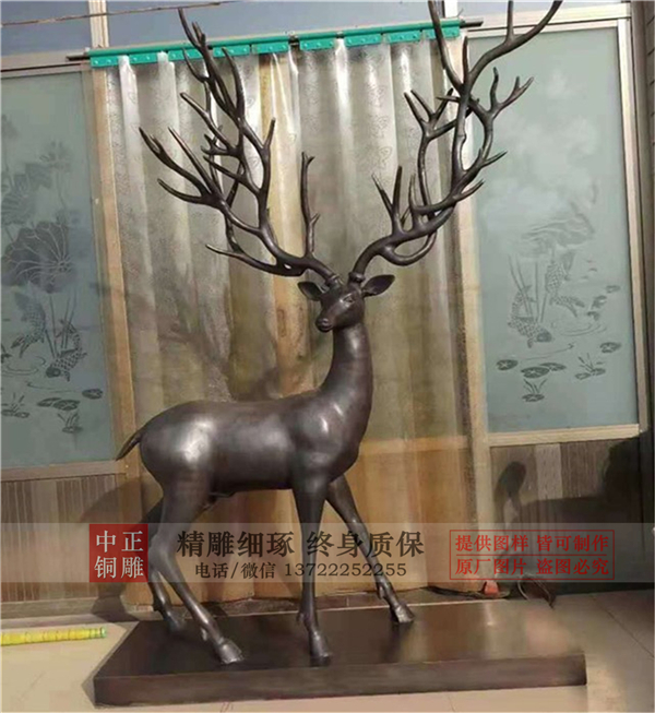 鍛銅鹿雕塑.jpg 鍛銅鹿雕塑.jpg