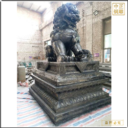 鑄銅關公 1.8米純銅獅子雕塑