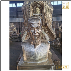 鑄銅關公 古代畢昇半身胸像雕塑價格