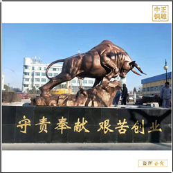 鑄銅關公 工廠批發(fā)純銅牛雕塑