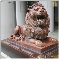 鑄銅關公 大型歐式銅獅子雕塑廠家