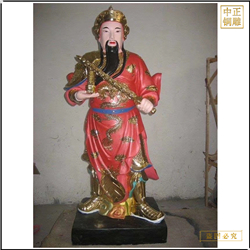 鑄銅關公 紅衣李天王銅像