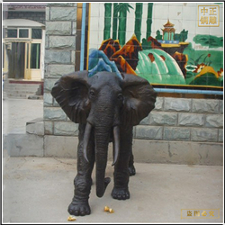 鑄銅關(guān)公 小型室外銅大象雕塑生產(chǎn)