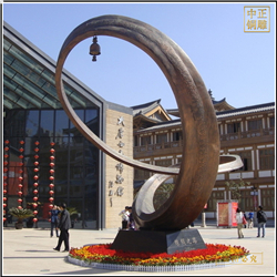 鑄銅關公 城市廣場雕塑生產廠家