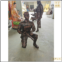 鑄銅關公 現代人物銅雕塑鑄造