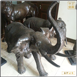鑄銅關公 小型銅大象雕塑