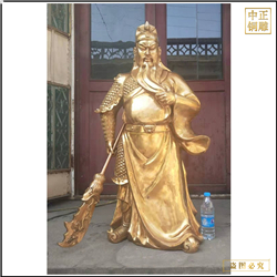 鑄銅關公 大型鑄銅關公雕塑
