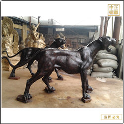 景觀金錢豹銅雕塑 景觀金錢豹銅雕塑