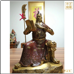 立式關公雕塑鑄造 立式關公雕塑鑄造
