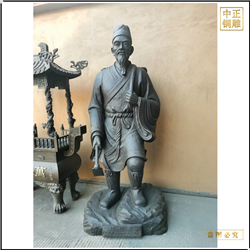 古代名醫李時珍人物銅雕塑