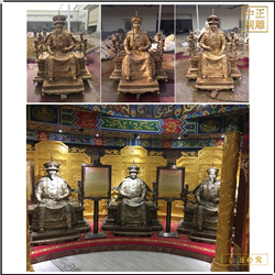 鑄銅關公 古代皇帝銅雕鑄造廠