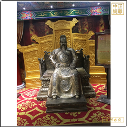 鑄銅關公 純銅朱棣雕塑鑄造價格
