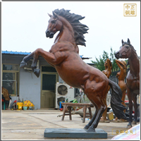 鑄銅關(guān)公 2.2米銅馬雕塑