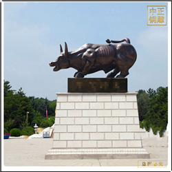 鑄銅關公 戶外大號仿真銅牛