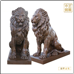 鑄銅關(guān)公 銅獅子雕塑價格