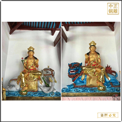 鑄銅關公 小型普賢菩薩銅雕