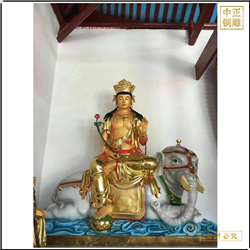 鑄銅關公 銷售寺廟文殊普賢菩薩銅佛像