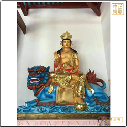 鑄銅關公 大型文殊普賢銅佛像