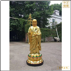 鑄銅關(guān)公 黃銅地藏王站像鑄造