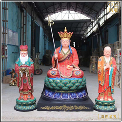 鑄銅關(guān)公 供應(yīng)批發(fā)地藏王銅佛像