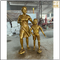 現(xiàn)代師生人物銅雕塑 現(xiàn)代師生人物銅雕塑