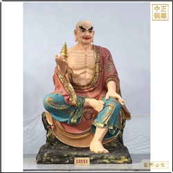 鑄銅關公 加工鑄銅十八羅漢雕塑鑄造廠