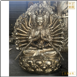 鑄銅關公 定制千手觀音菩薩銅像