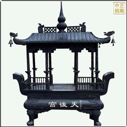 鑄銅關公 寺廟香爐定制價格