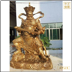 彩繪四大天王銅佛像雕塑 彩繪四大天王銅佛像雕塑