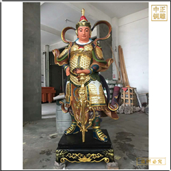 鑄銅關(guān)公 來(lái)圖定做四大天王銅佛像