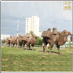 鑄銅關(guān)公 大型室外駱駝團(tuán)隊(duì)雕塑