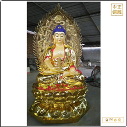 鑄銅關(guān)公 坐像釋迦牟尼佛銅像工藝品