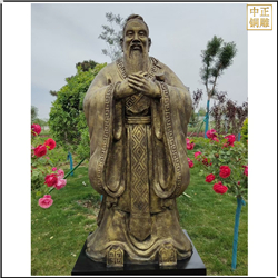 公園孔子雕塑鑄造廠家 公園孔子雕塑鑄造廠家