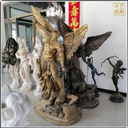 西方天使與魔鬼銅雕塑 西方天使與魔鬼銅雕塑