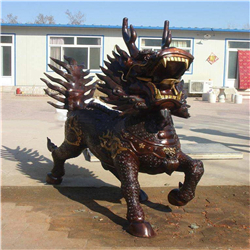 招財(cái)銅麒麟 招財(cái)銅麒麟